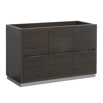 Fresca Valencia 48 Gray Oak Free Standing Single Sink Modern Bathroom Cabinet