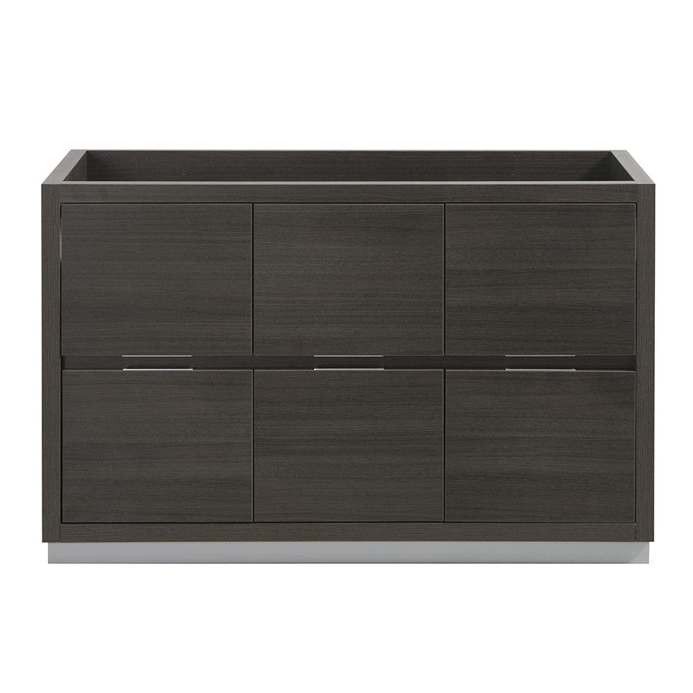 Fresca Valencia 48 Gray Oak Free Standing Single Sink Modern Bathroom Cabinet