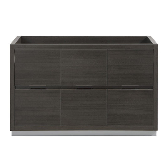 Fresca Valencia 48 Gray Oak Free Standing Single Sink Modern Bathroom Cabinet