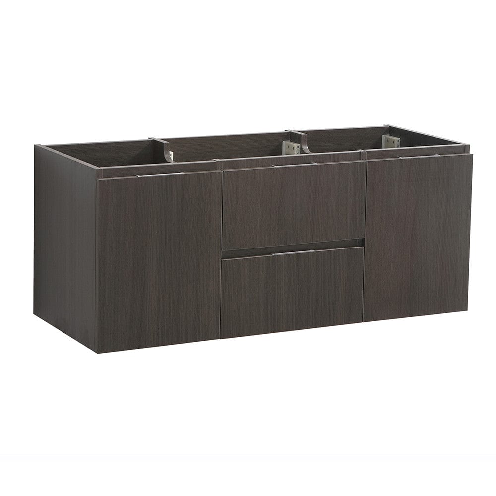 Fresca Valencia 48 Gray Oak Wall Hung Single Sink Modern Bathroom Cabinet