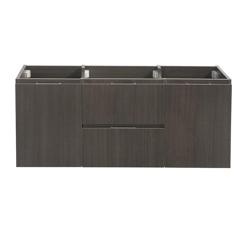 Fresca Valencia 48 Gray Oak Wall Hung Single Sink Modern Bathroom Cabinet