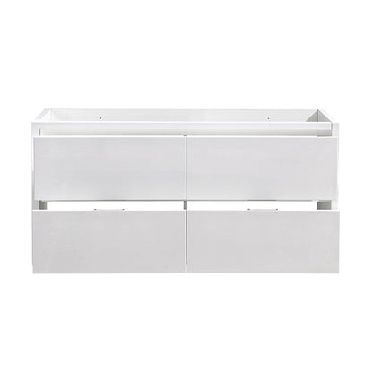 Fresca Valencia 60 Glossy White Free Standing Double Sink Modern Bathroom Cabinet