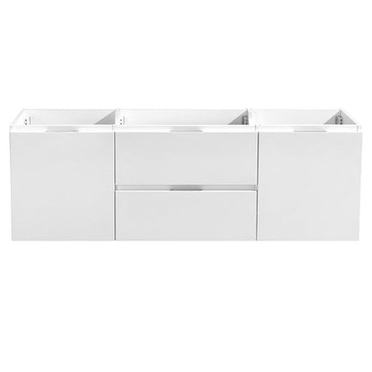 Fresca Valencia 60 Glossy White Wall Hung Single Sink Modern Bathroom Cabinet