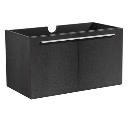 Fresca Vista 36" Black Modern Bathroom Cabinet