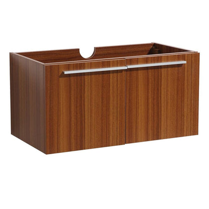 Fresca Vista 36" Teak Modern Bathroom Cabinet