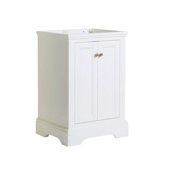 Fresca Windsor 24 Matte White Traditional Bathroom Cabinet | FCB2424WHM