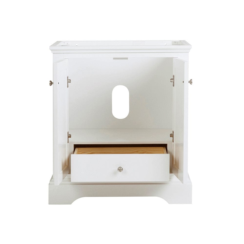 Fresca Windsor 30 Matte White Traditional Bathroom Cabinet | FCB2430WHM