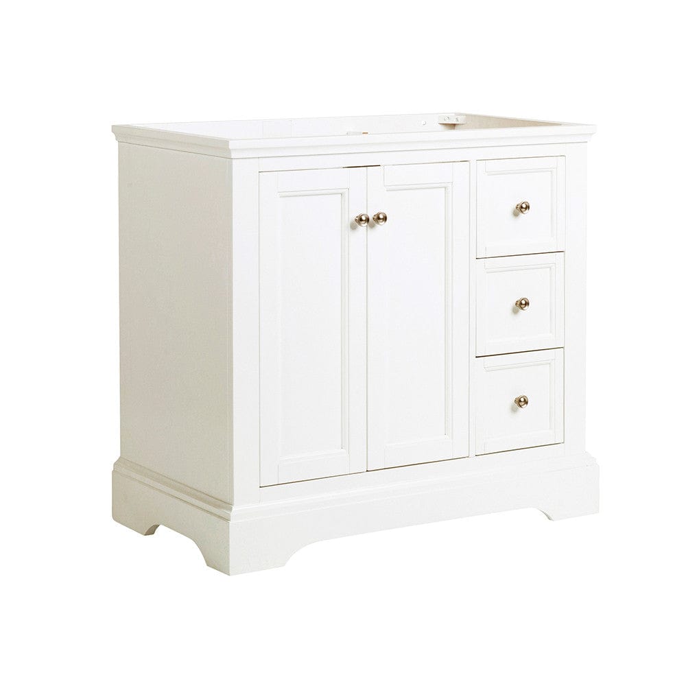 Fresca Windsor 36 Matte White Traditional Bathroom Cabinet | FCB2436WHM