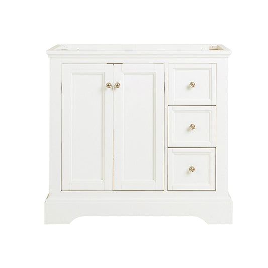 Fresca Windsor 36 Matte White Traditional Bathroom Cabinet | FCB2436WHM