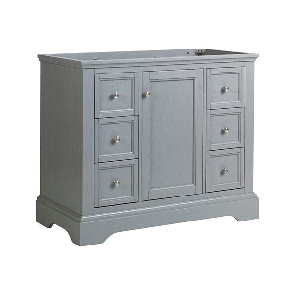 Fresca Windsor 40 Gray Textured Traditional Bathroom Cabinet | FCB2440GRV