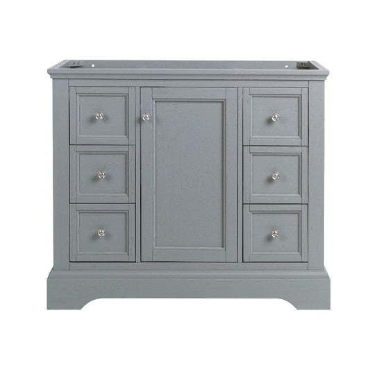 Fresca Windsor 40 Gray Textured Traditional Bathroom Cabinet | FCB2440GRV