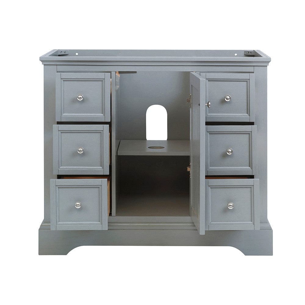 Fresca Windsor 40 Gray Textured Traditional Bathroom Cabinet | FCB2440GRV