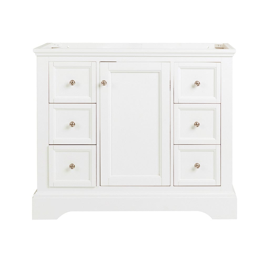 Fresca Windsor 40 Matte White Traditional Bathroom Cabinet | FCB2440WHM