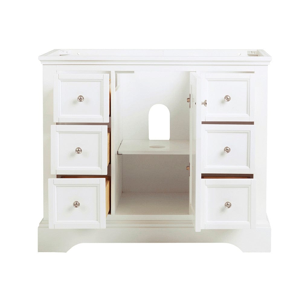 Fresca Windsor 40 Matte White Traditional Bathroom Cabinet | FCB2440WHM