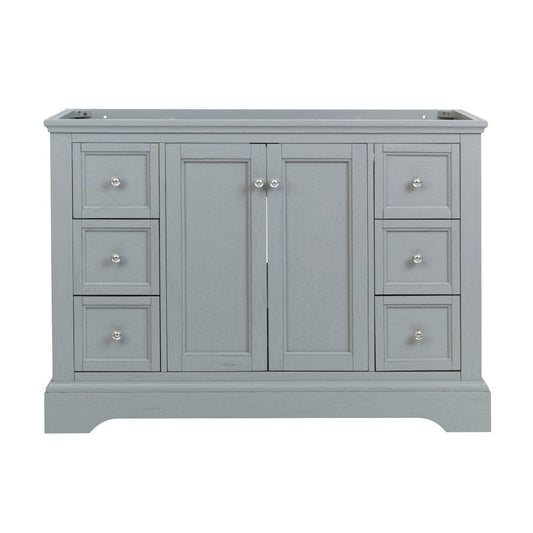 Fresca Windsor 48 Gray Textured Traditional Bathroom Cabinet | FCB2448GRV