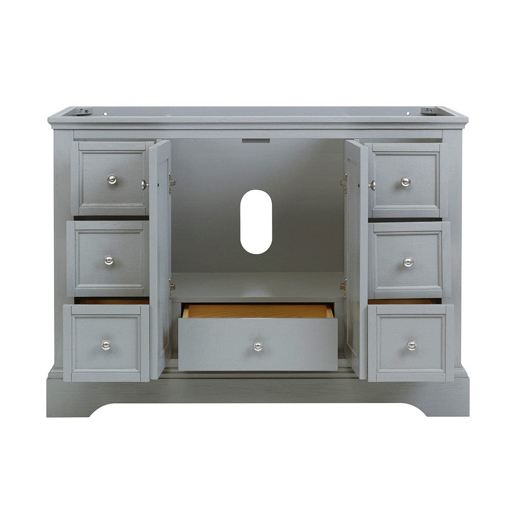 Fresca Windsor 48 Gray Textured Traditional Bathroom Cabinet | FCB2448GRV