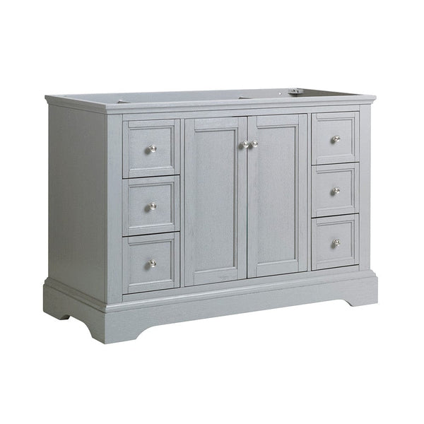 Fresca Windsor 48 Gray Textured Traditional Bathroom Cabinet | FCB2448GRV