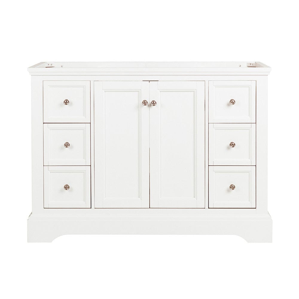 Fresca Windsor 48 Matte White Traditional Bathroom Cabinet | FCB2448WHM