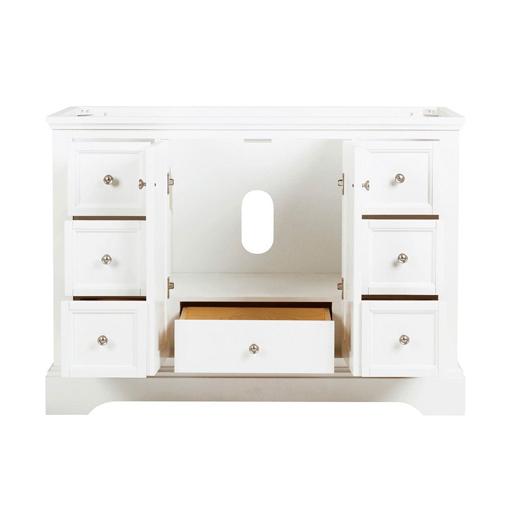 Fresca Windsor 48 Matte White Traditional Bathroom Cabinet | FCB2448WHM