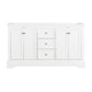 Fresca Windsor 60 Matte White Traditional Double Sink Bathroom Cabinet | FCB2460WHM