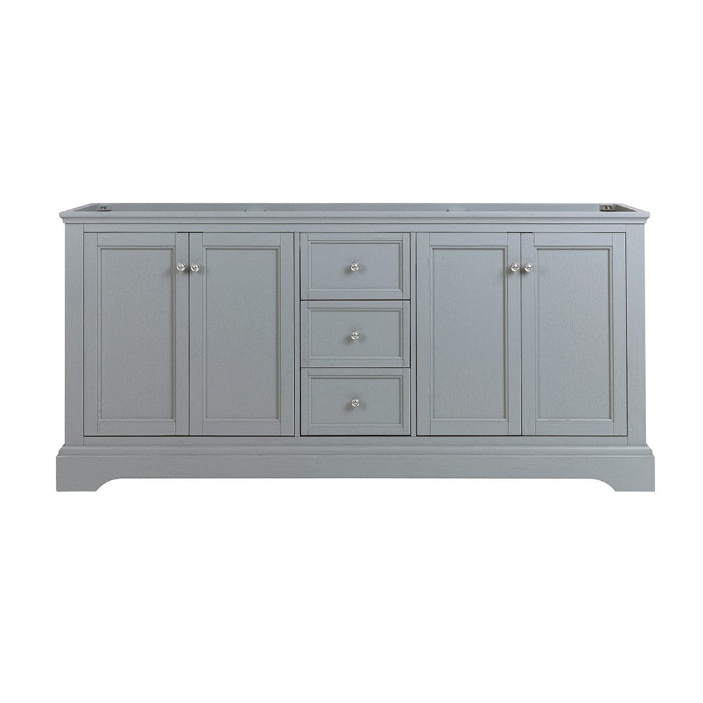 Fresca Windsor 72 Gray Textured Traditional Double Sink Bathroom Cabinet | FCB2472GRV