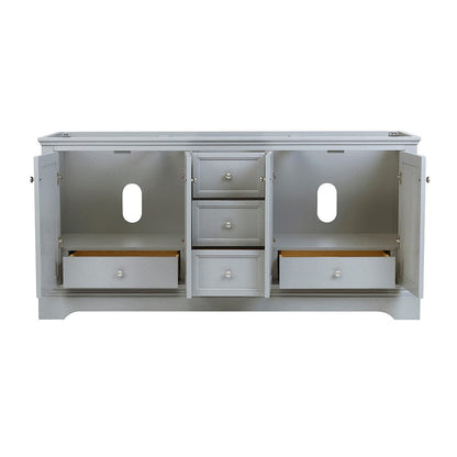 Fresca Windsor 72 Gray Textured Traditional Double Sink Bathroom Cabinet | FCB2472GRV