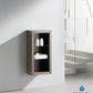 FST8130GO | Fresca Gray Oak Bathroom Linen Side Cabinet w/ 2 Glass Shelves