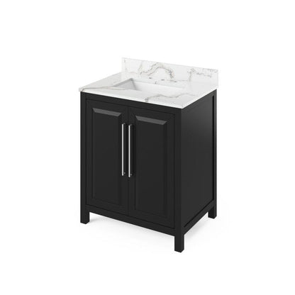 black 30 inch single sink vanity