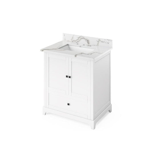 30 inch white single sink vanity