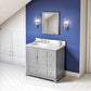 Freestanding grey bathroom vanity