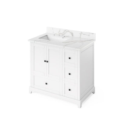 white single sink vanity