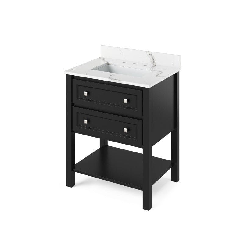 30 inch black single sink vanity
