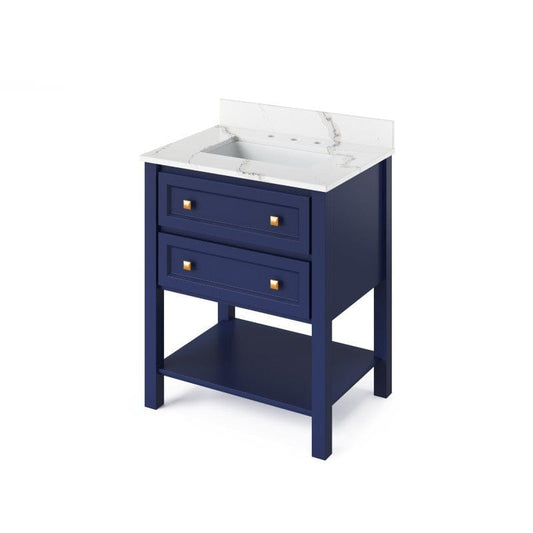 30 inch hale blue single sink vanity