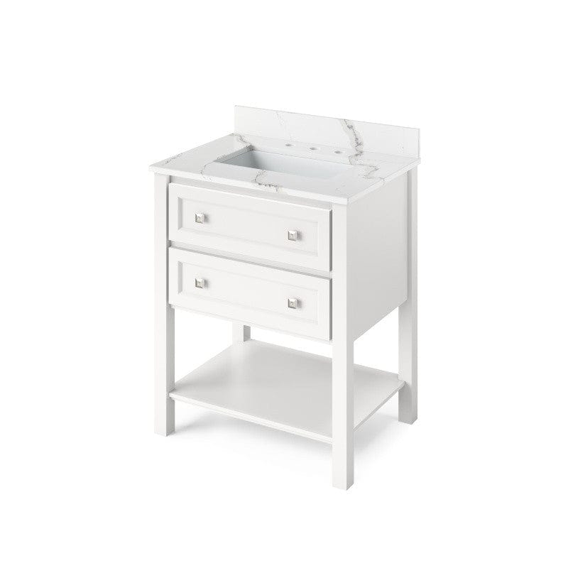 30 inch white single sink vanity