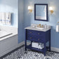 36 inch hale blue bathroom vanity