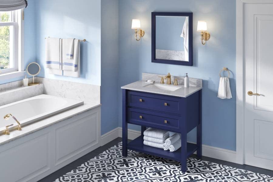 36 inch hale blue bathroom vanity