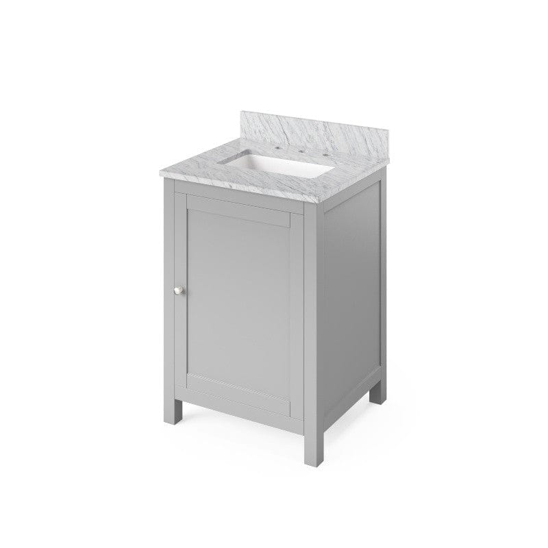 grey single sink bathroom vanity