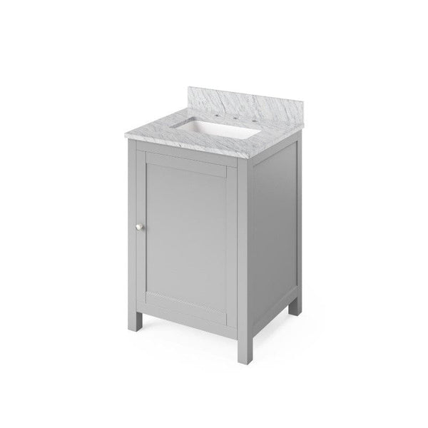 grey single sink bathroom vanity