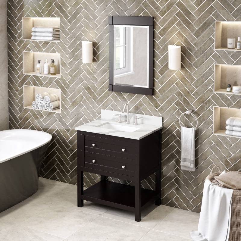 Freestanding single sink bathroom vanity