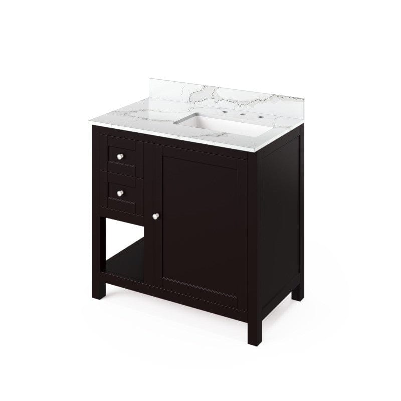 36 inch espresso single sink vanity