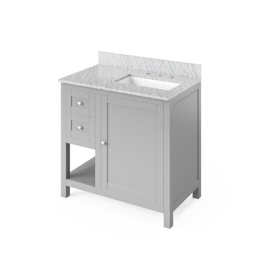 36 inch grey single sink vanity