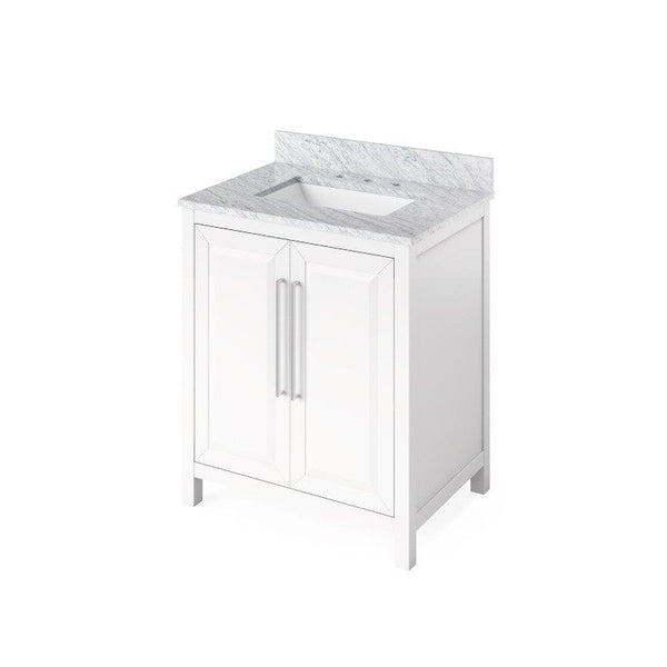 white freestanding bathroom vanity