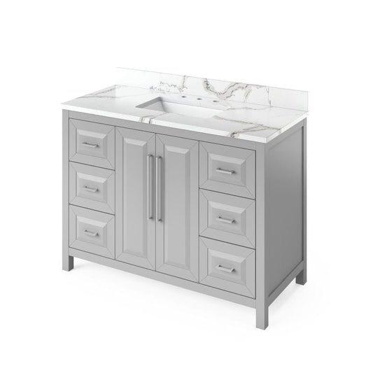 48 inch grey single sink vanity