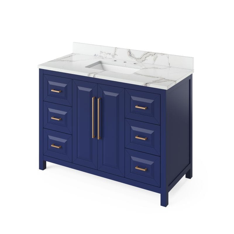 48 inch hale blue single sink vanity