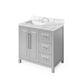 grey freestanding bathroom vanity