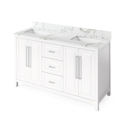 White double sink bathroom vanity