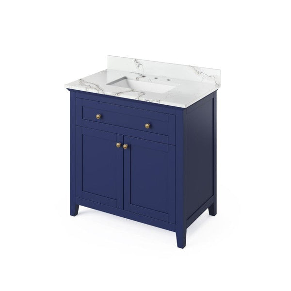 36 inch hale blue single sink vanity