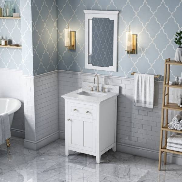 traditional Single sink bathroom vanity