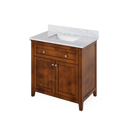 36 inch chocolate single sink vanity