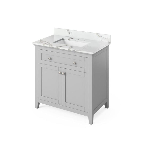 36 inch grey single sink vanity